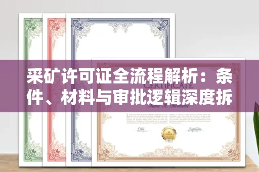 全国采矿许可证全流程解析:条件、材料与审批逻辑深度拆解